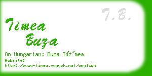 timea buza business card